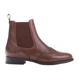 Marco Shoes Bottines Chelsea à enfiler Beatle brun Marco Shoes Bottines Chelsea à enfiler Beatle brun