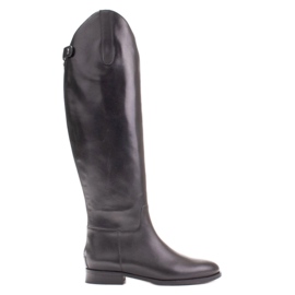 Marco Shoes Bottes avec fermetures éclair et caoutchouc élastique le noir