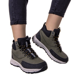Chaussures de trekking vertes Big Star Ivanna noir