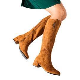 TRENDI Bottes de chameau confortables brun