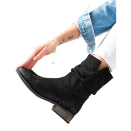 Evento Bottes de cowboy en daim le noir