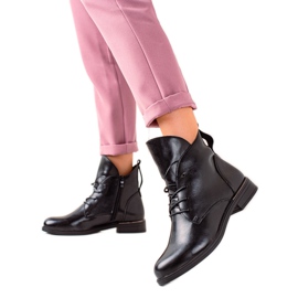 Bottes Classiques Noires de Sergio Leone le noir