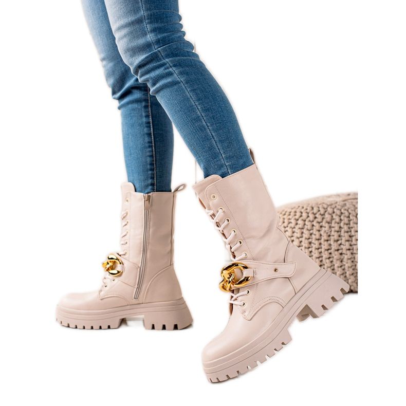Seastar Bottes Trapery Haute Couture beige d'or Seastar Bottes Trapery Haute Couture beige d'or