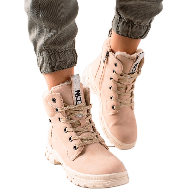 Goodin Sports trappeurs roses beige