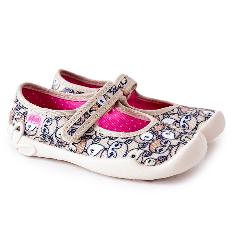 BEFADO S.A. Chaussons ballerines Befado Chevreuil 114X467 Beige brun