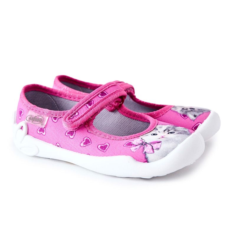 BEFADO S.A. Chaussons de la Ballerine Befado Chaton 114X447 Rose