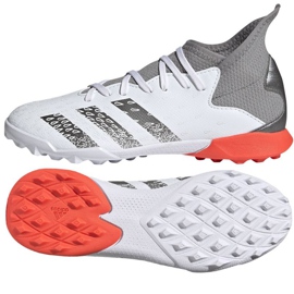 Chaussures de foot Adidas Predator Freak.3 Tf Jr FY6312 blanc blanc