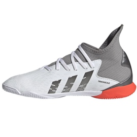 Chaussures de football Adidas Predator Freak.3 In Jr FY6286 gris, blanc blanc