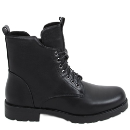 Travailleurs à lacets Ango Black noir