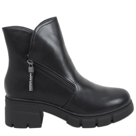 Bottes à semelles hautes noires Burun