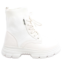 Boots à tige chaussette Ritius Beige