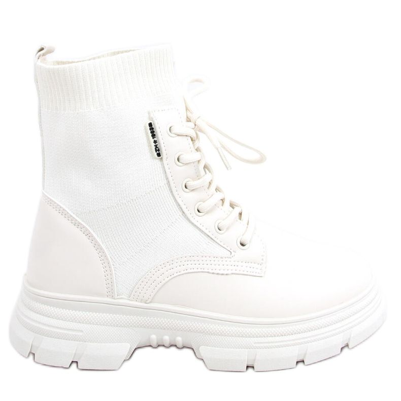 Boots à tige chaussette Ritius Beige