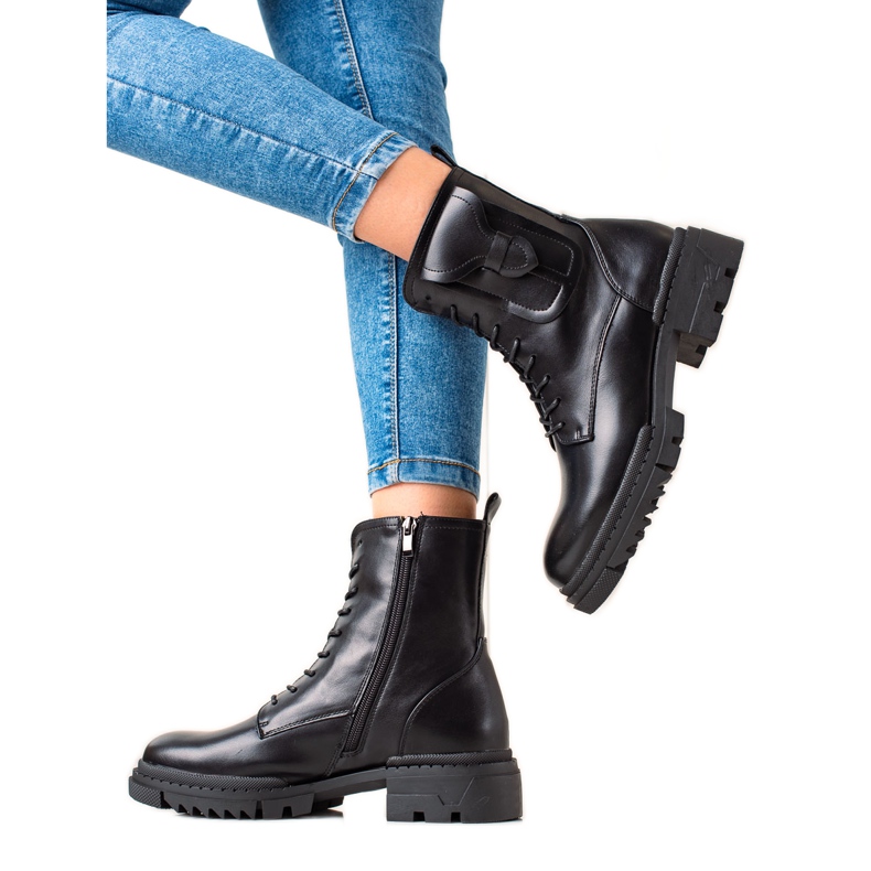 W. Potocki Bottines Potocki classiques à lacets le noir