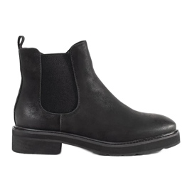 Bottes noires classiques de Sergio Leone le noir