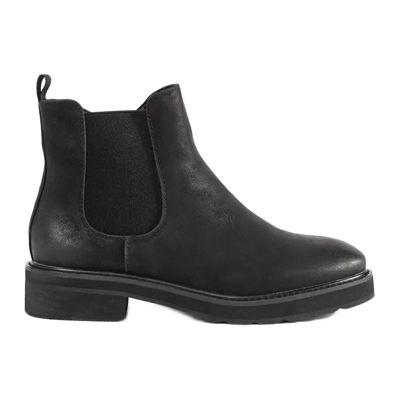 Bottes noires classiques de Sergio Leone le noir