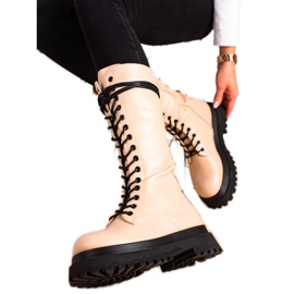 Seastar Bottes hautes en cuir écologique beige Seastar Bottes hautes en cuir écologique beige