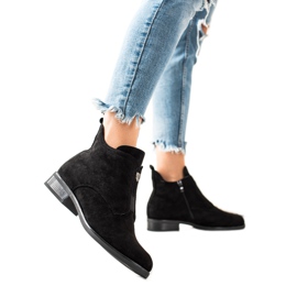 Camo Bottes chaudes avec fermeture éclair noir