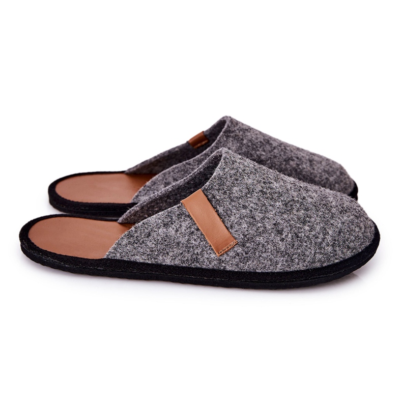 Big Star Chaussons Homme Home Panto Fino II167007 Gris-Marron brun le noir