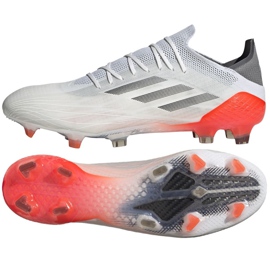 Chaussures de foot Adidas X Speedflow.1 Fg M FY6869 rouge, blanc, gris blanche