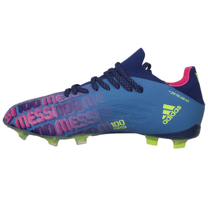 Chaussures de foot Adidas X Speedflow Messi.1 Fg Jr FY6929 bleu marine, violet, bleu, multicolore bleu