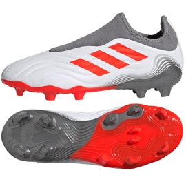 Chaussures de football Adidas Copa Sense.3 Ll Fg Jr FY6155 gris, blanc blanc