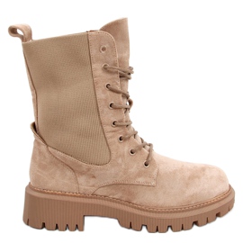Bottes militaires à tige chaussette Nevada Khaki beige