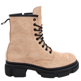 Dazy Travailleurs en daim beige