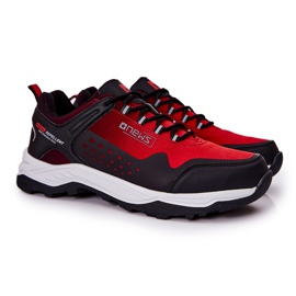 PE1 Chaussures De Sport Pour Hommes Attachées Rouge Grenberd noir