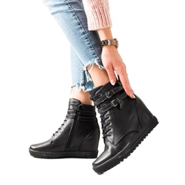 Goodin Bottines à lacets noir