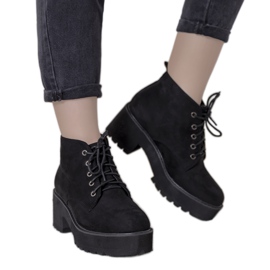 Bottines femme Johnson noires