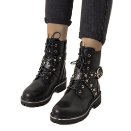 Bottes isolées noires de Joann le noir