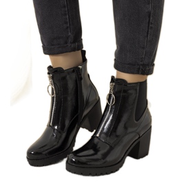 Bottines Ward vernies isolées noires le noir Bottines Ward vernies isolées noires le noir