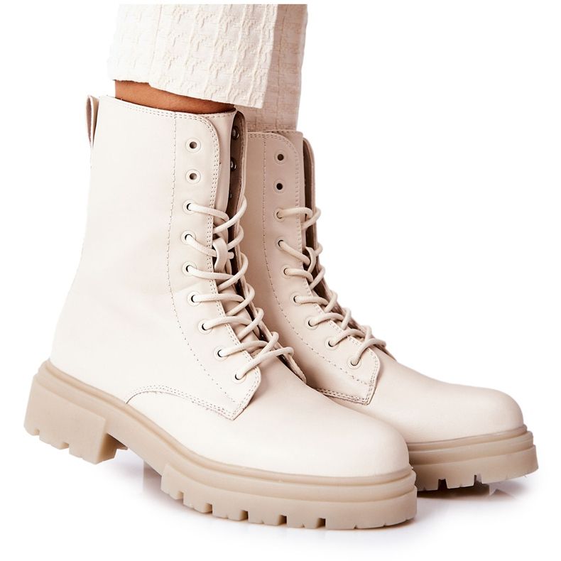 PE1 Bottes Hautes Workery Beige Rozelle