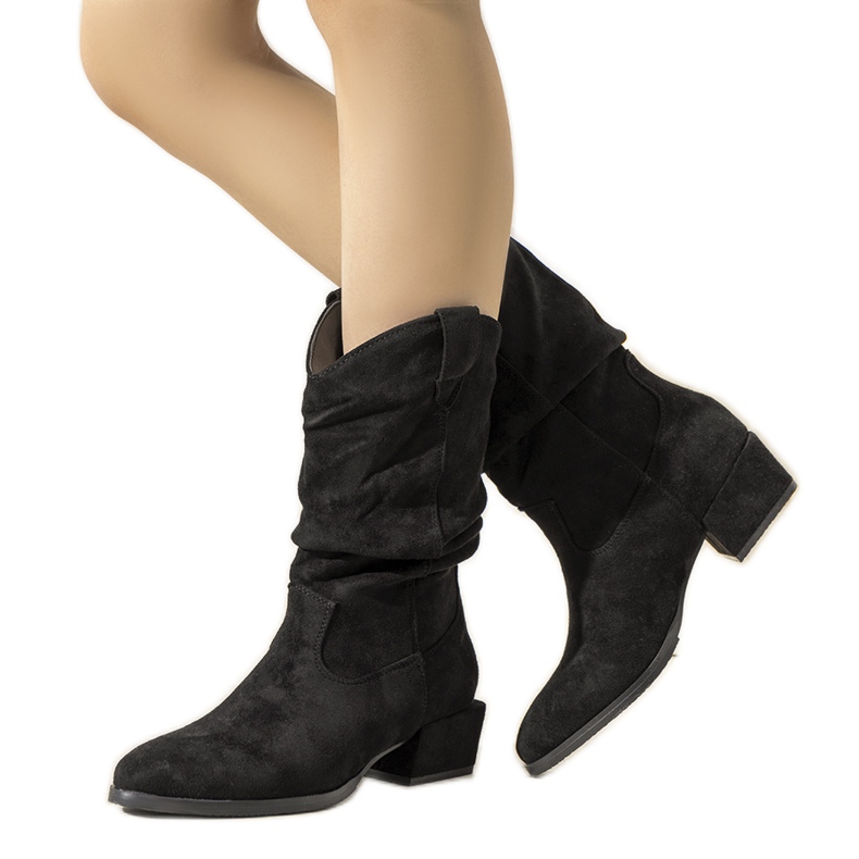 Bottes de cowboy noires Francis le noir