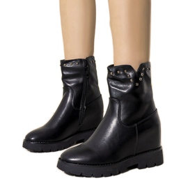 Bottines noires pour femmes sur le coin Carmen le noir
