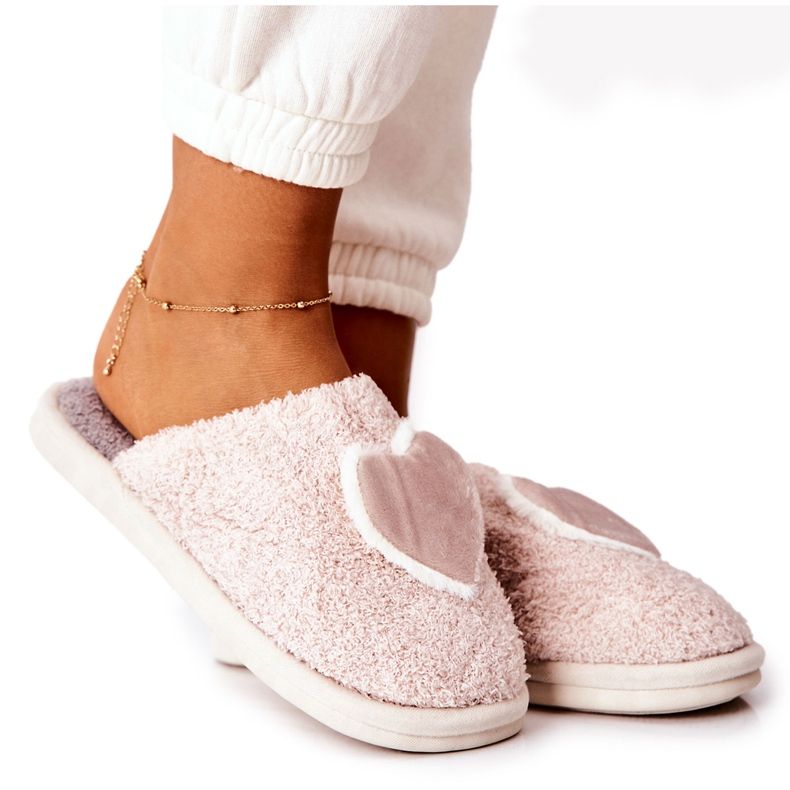 Chaussons Femme Beige Heartbeat gris Chaussons Femme Beige Heartbeat gris