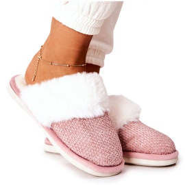 Chaussons Chauds Avec Fourrure Flamin Rose beige Chaussons Chauds Avec Fourrure Flamin Rose beige