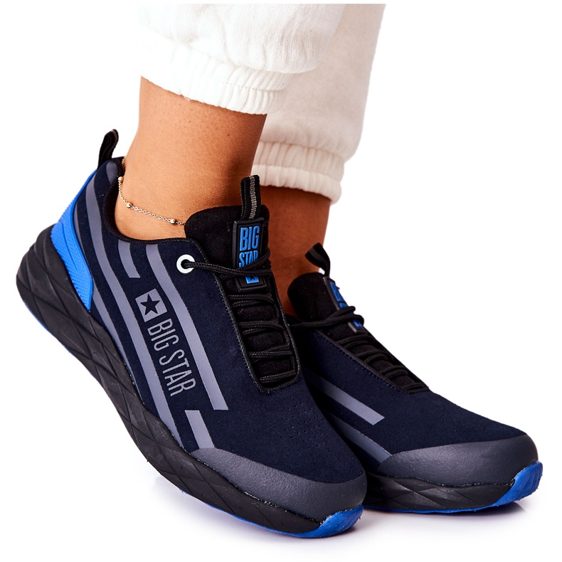 Chaussures de Sport en Cuir Big Star II274459 Bleu Marine
