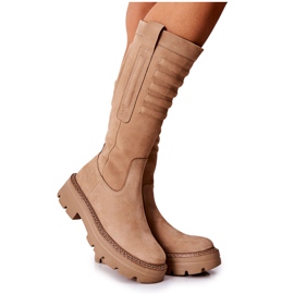 Bottines Maciejka Cuir Beige 05277-04