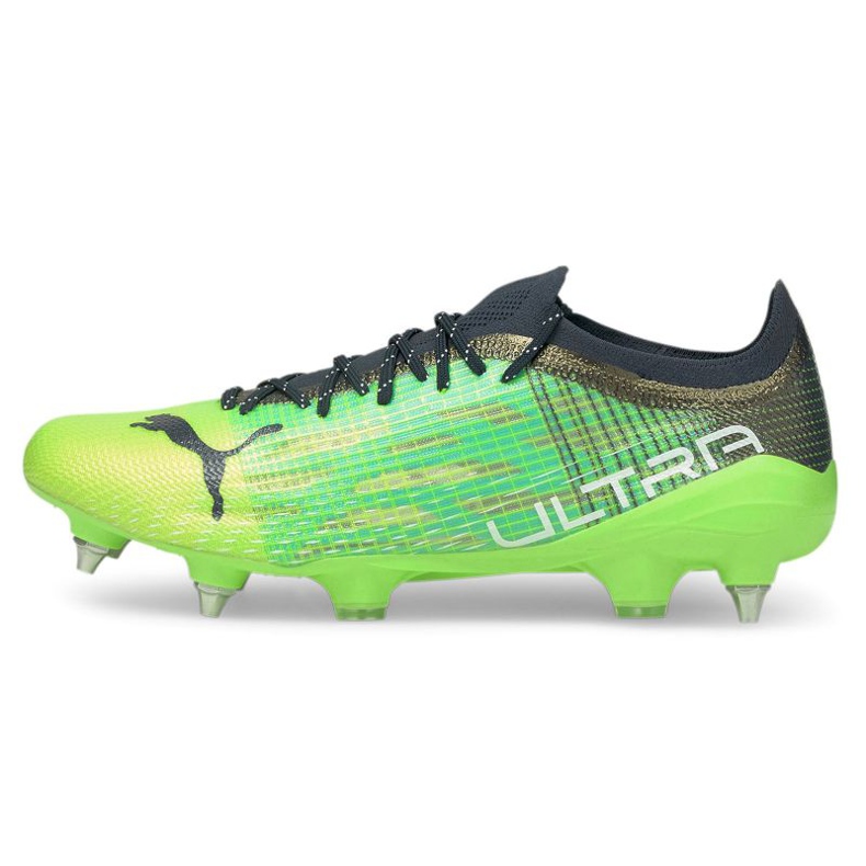 Chaussures de football Puma Ultra 1.3 Mx Sg M 106513-03 or, vert vert