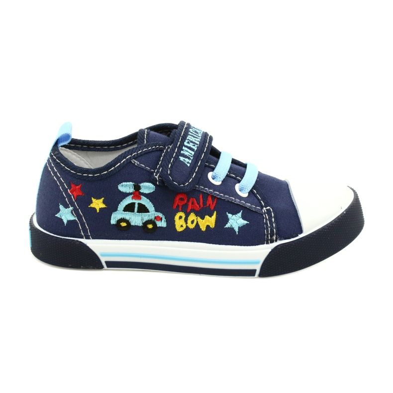 Baskets American Club Ten15 Navy Velcro bleu marin