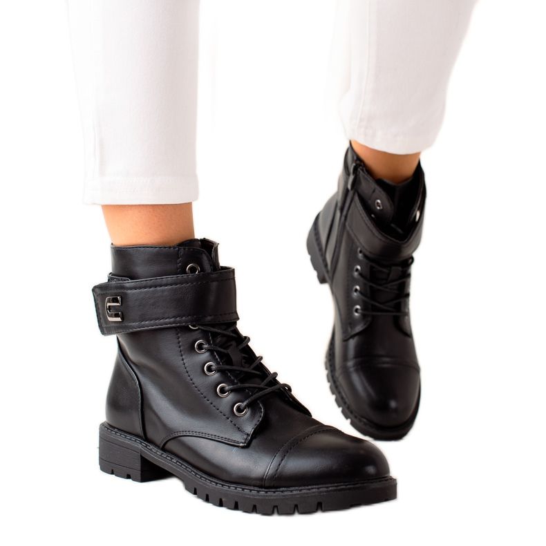 Cink Me Bottines à lacets classiques le noir