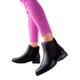 Lucky Shoes Bottes noires classiques le noir