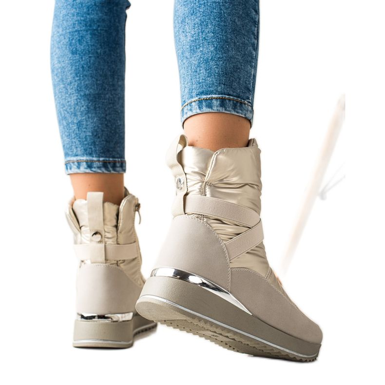 Weide Bottes de neige classiques beige