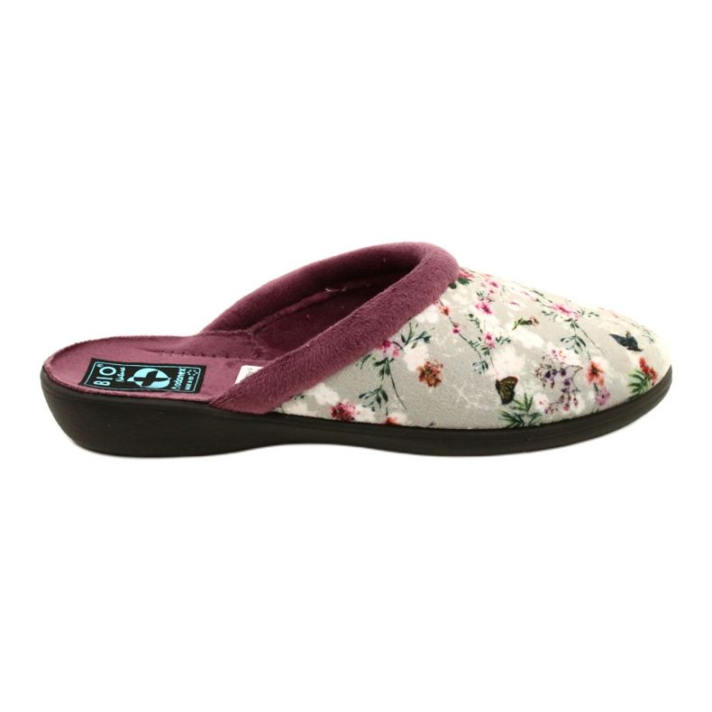 Chaussons Cherry Blossom Adanex 26764 Aloe Vera violet gris