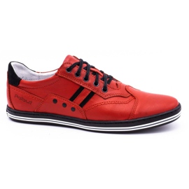 Polbut Chaussures décontractées pour hommes 1801L rouge avec noir