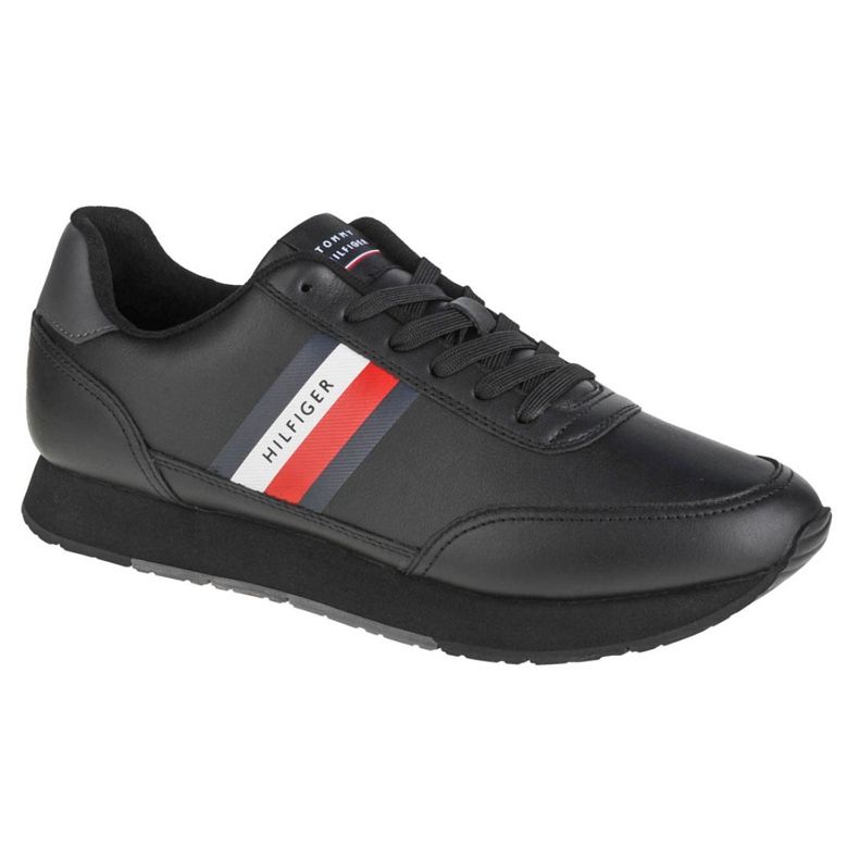 Chaussures Tommy Hilfiger Essential Runner Winter Leather M FM0FM03814-BDS ​​​​ le noir