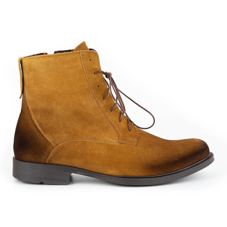 Olivier Bottes d'hiver en cuir pour hommes 7006KB marron brun