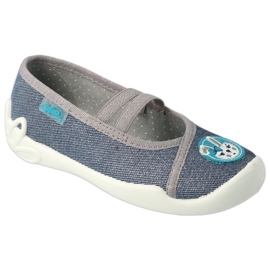 Chaussures pour enfants Befado 116Y298 bleu marine gris