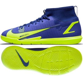 Nike Mercurial Superfly 8 Academy Ic Jr CV0784 474 chaussures de football multicolore bleu